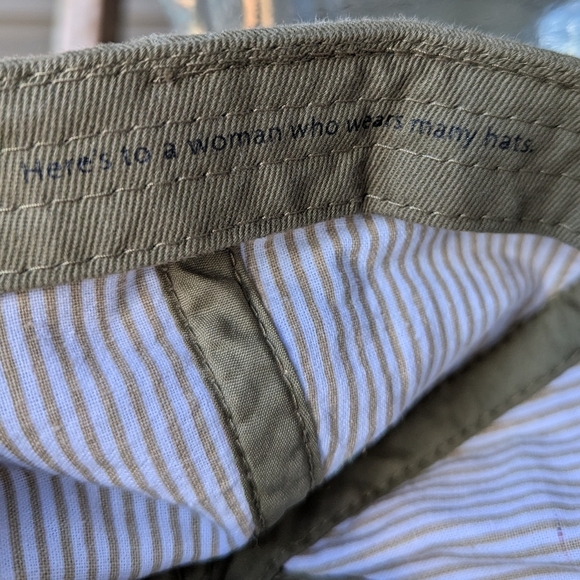 NWOT GIGI PIP Olive Green Ball Cap Lined One Size 100% Cotton - Picture 8 of 11